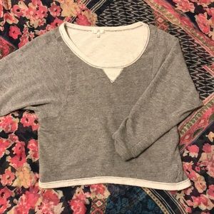 Comfy Scoop Necked Gray Sweater